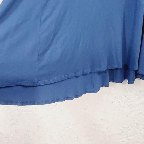 4x$25 Eileen fisher  blue stretchy oversize long sleeve crew neck shirt x-small - Picture 6 of 10